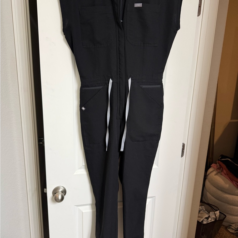 Figs Black Women's Jumpsuit with Pockets